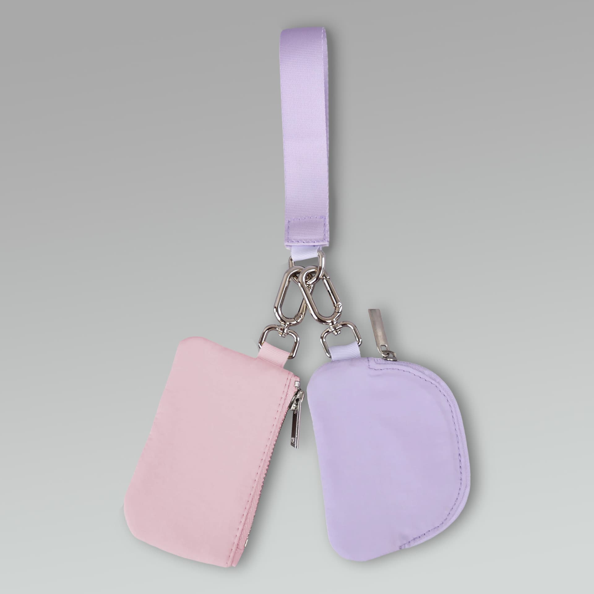 Custom Dual Pouch Women's Wristlet Multifunctional Fashion Handbag Mini Coin Purse