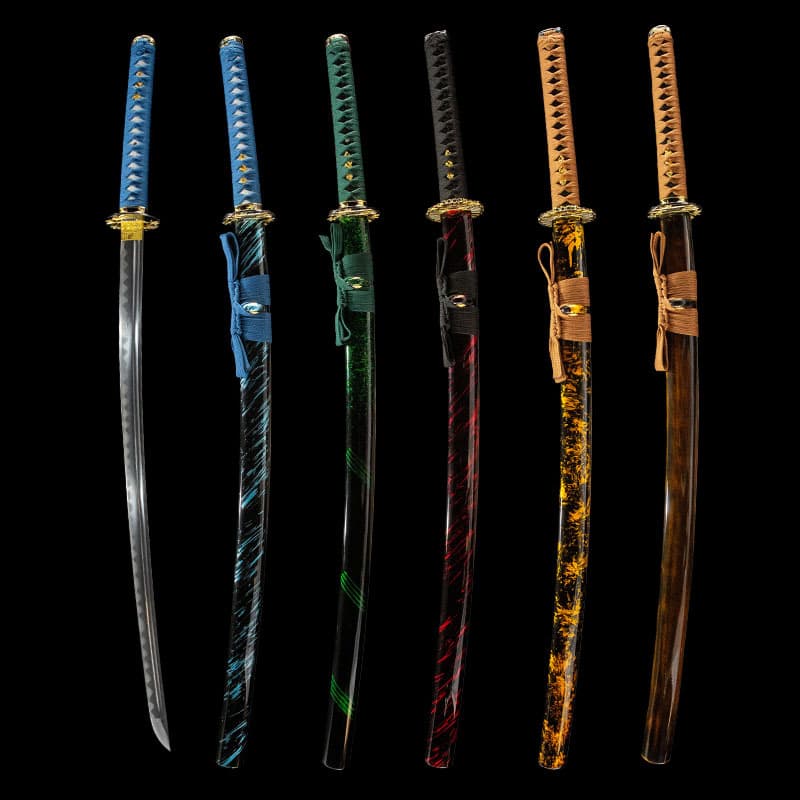 Handcrafted Integrated Japanese Katana Sword from Longquan City, Samurai Long Sword, Carbon Steel, Unsharpened