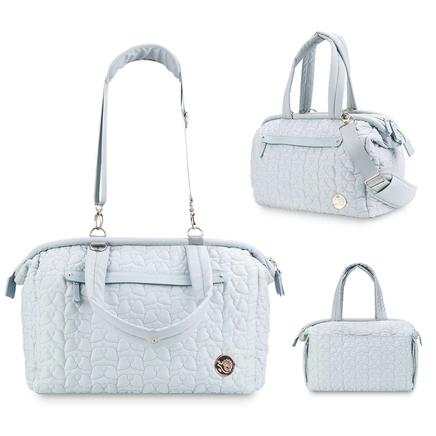 Large capacity maternity bag/stroller bag for mothers and babies, outdoor baby supplies, quilted patterns.