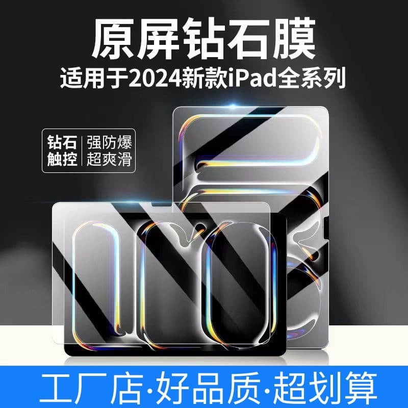 Tempered Glass Screen Protector for 2025 New iPad Pro 13, iPad Air 6-inch, 10.2, mini6