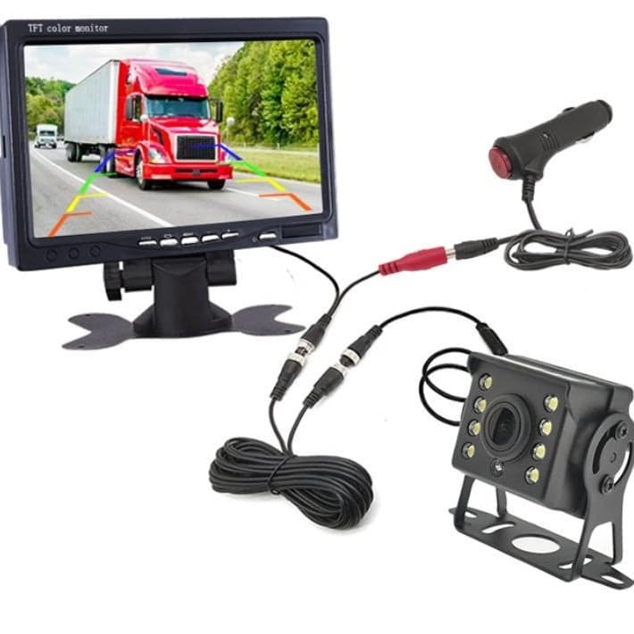 Reversing image 24V high-definition night vision display car waterproof camera 7 car display truck LCD screen