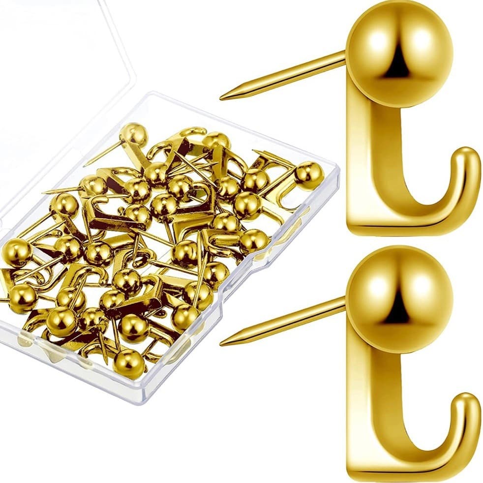 Cross-border zinc metal alloy hanging pins, thumbtacks, key hooks, picture pins, colors available