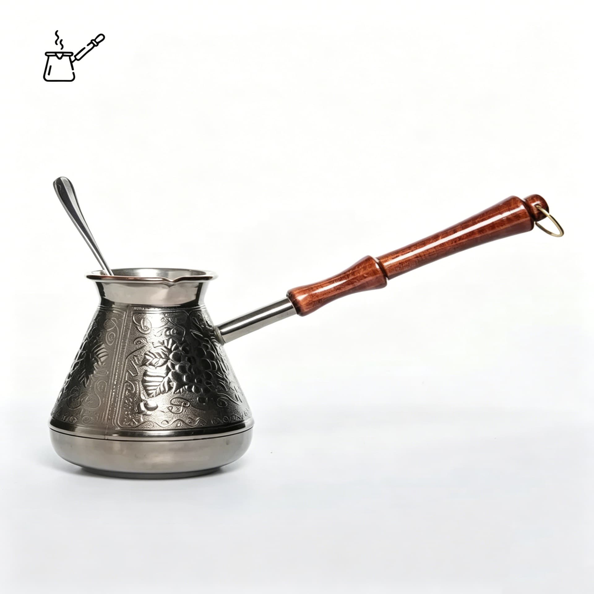 Turkish Coffee Pot Hand Drip Coffee Pot Milk Stainless Steel Heating Pot OZON Cross-Border WB Factory Direct Hot Selling
