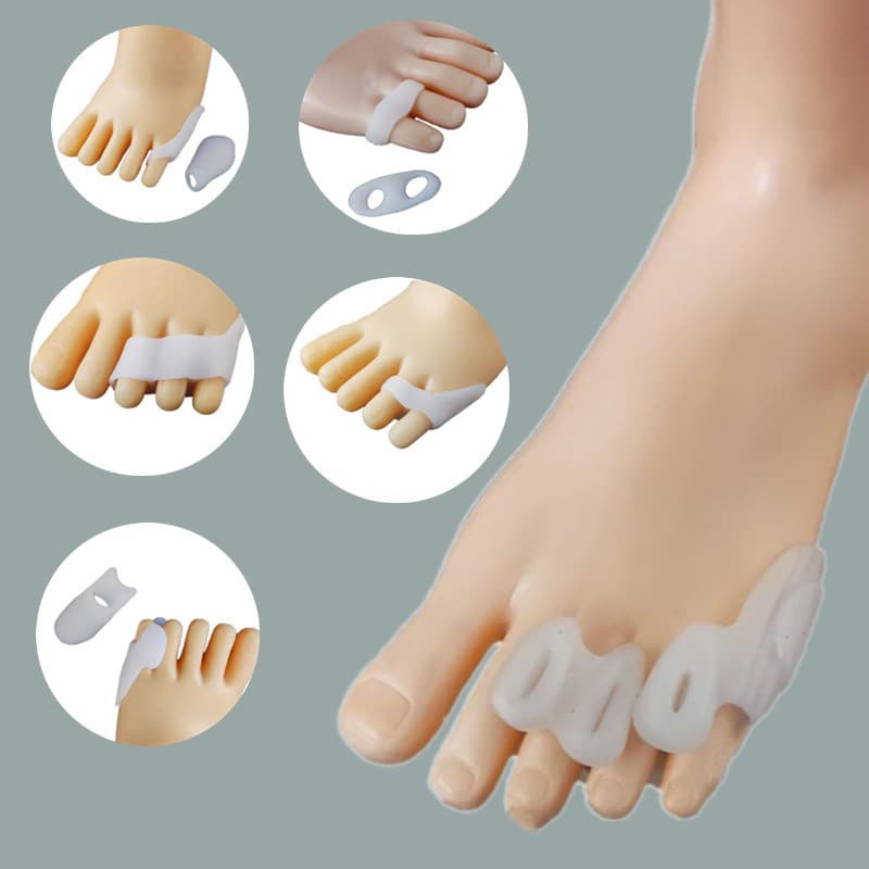 Multi-Style Silicone Pinky Toe Protector High Heel Anti-Blister Toe Cover Breathable Toe Guard Walking Pressure Relief Sleeve