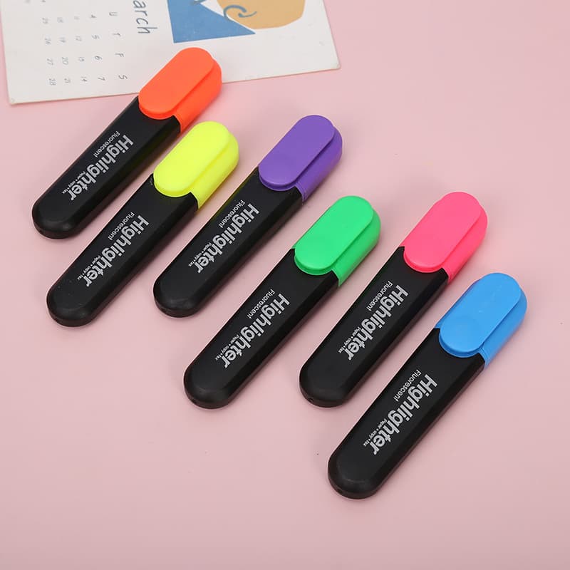 Creative Fluorescent Highlighters for Students, Watercolor Markers for Office, Quick-Dry Chisel Tip, Bulk Wholesale