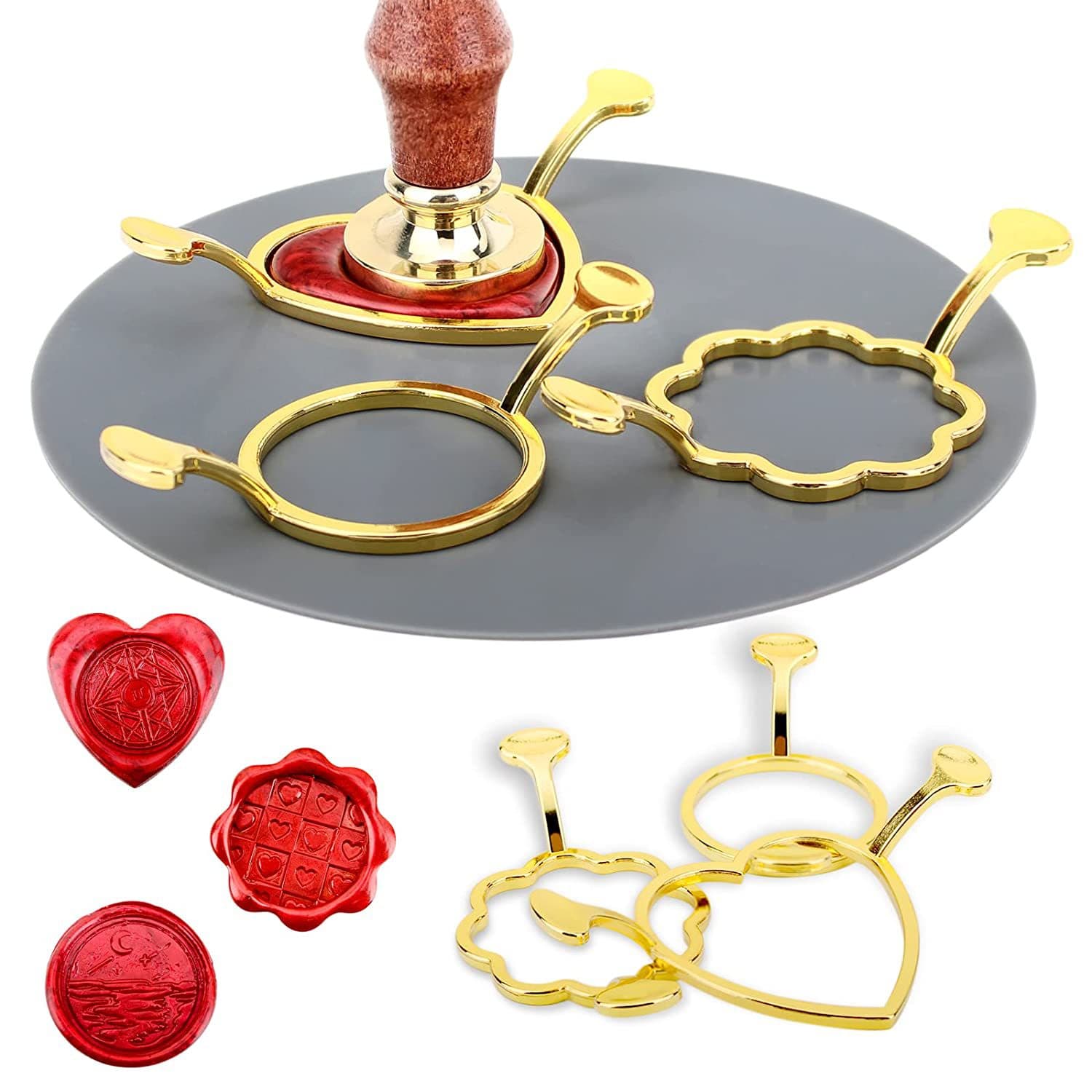 Cross-border supply wholesale seal ring shape retainer fire paint seal ring mold seal head wax grain fire paint setter
