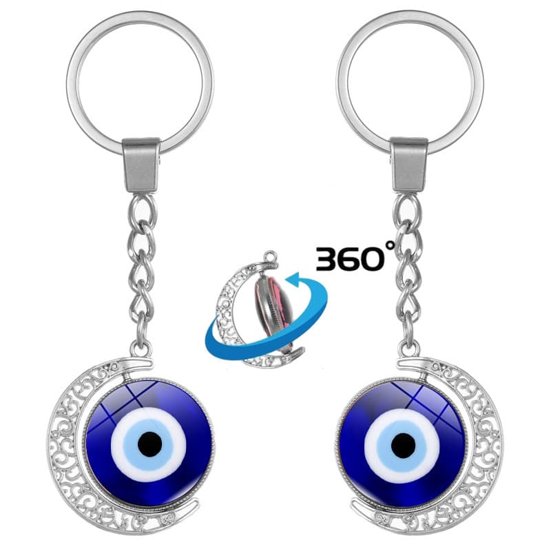 Cross-border Amazon Hell Demon Eye Element Creative Shape Collection Keychain Pendant Metal Accessory Wholesale