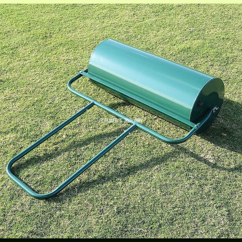 Lawn roller turf leveling compactor, gardening greening compaction machine, rolling grass roller weeder, garden turf laying