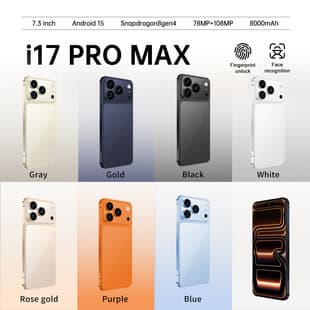 Cross-Border Phone TK Drop Shipping i17 Pro Max Large Screen 16+1TB Foreign Trade 17 Pro New Smartphone Hot Selling