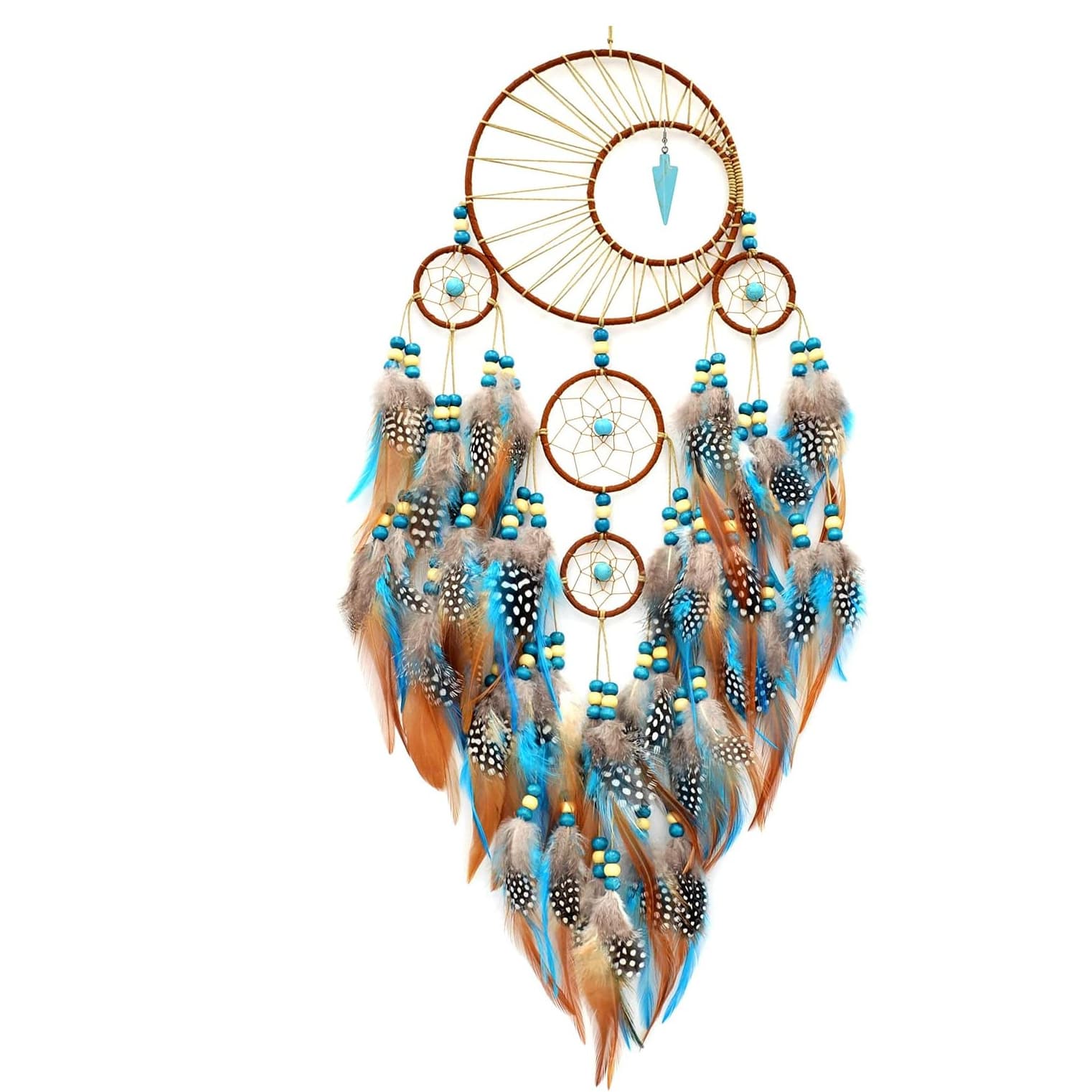 Indian Dreamcatcher Bedroom Hanging Ornament Creative Wind Chime Finished Product Forest Style Retro Decoration Special Hanging Ornament Wedding Gift