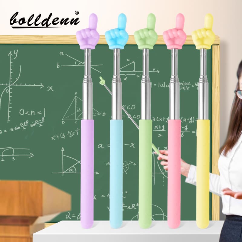 Children's Reading Finger Pointer Stick Retractable Teaching Macaron Pointer Stick Kindergarten Teaching Indicator Stick