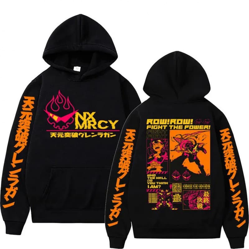 Japan Anime Tengen Toppa Gurren Lagann Hoodie 2024 High