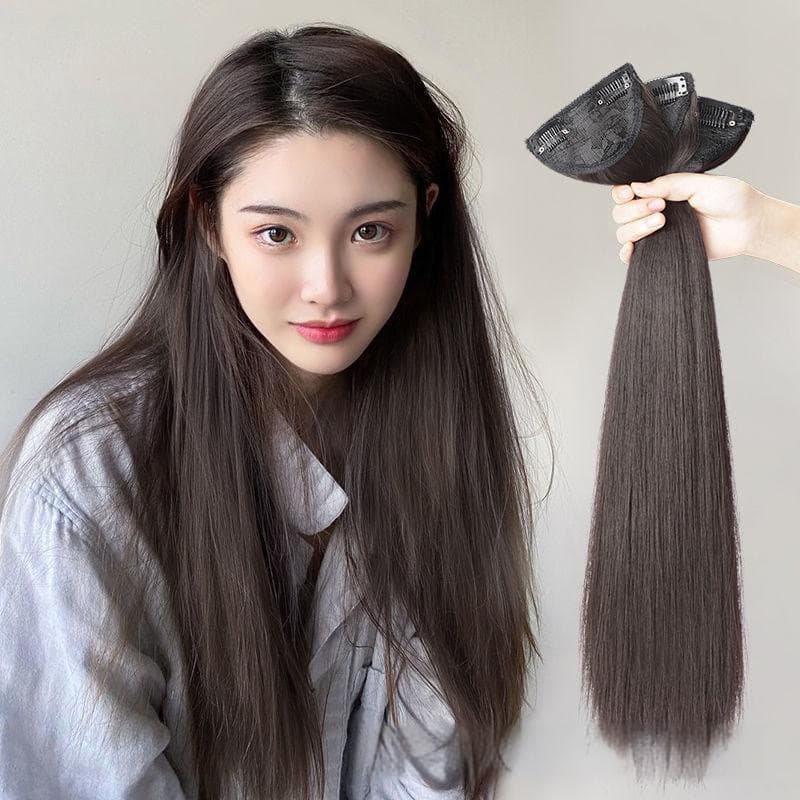 Goddess Wave Hair Extensions for Women with Long Hair Three-piece Fluffy Hair Volume Invisible Seamless Long Curly Hair Waves
