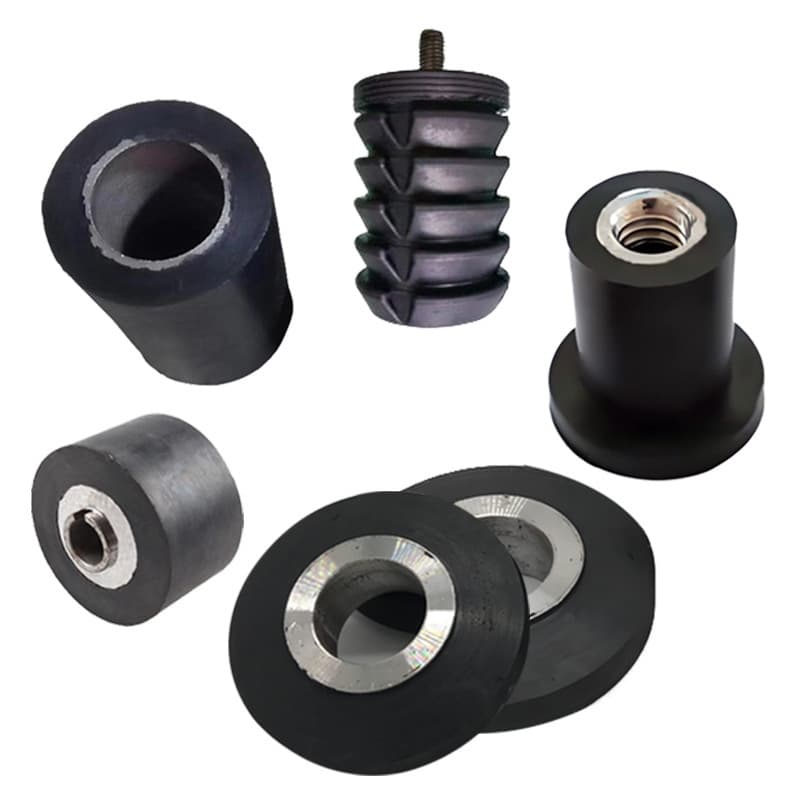 High wear-resistant NBR solid silicone rubber soft rubber coated plastic nylon soft rubber coated hardware miscellaneous parts processing