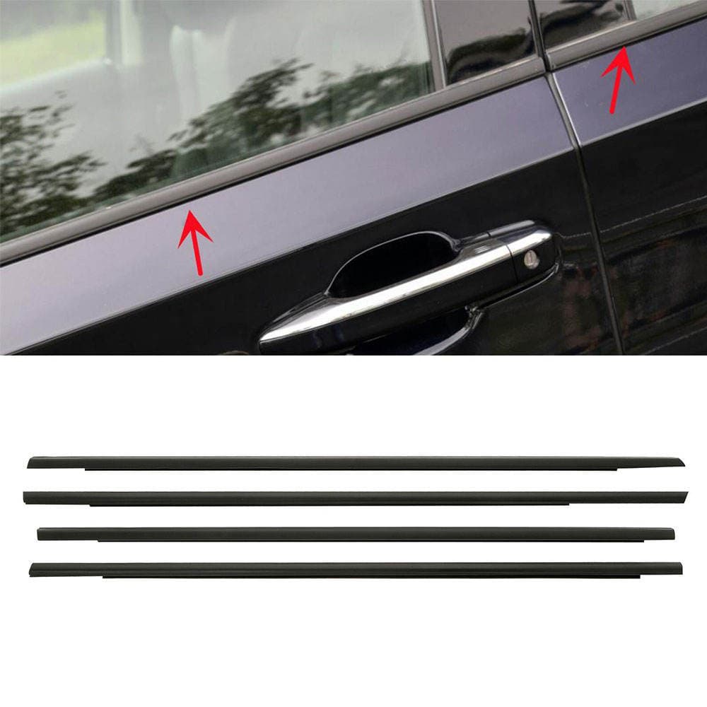 Compatible with Honda 10th Gen Accord 2018-2022 Car Window Glass Outer Weatherstrip Water Cutting Sealing Waterproof Outer Strip
