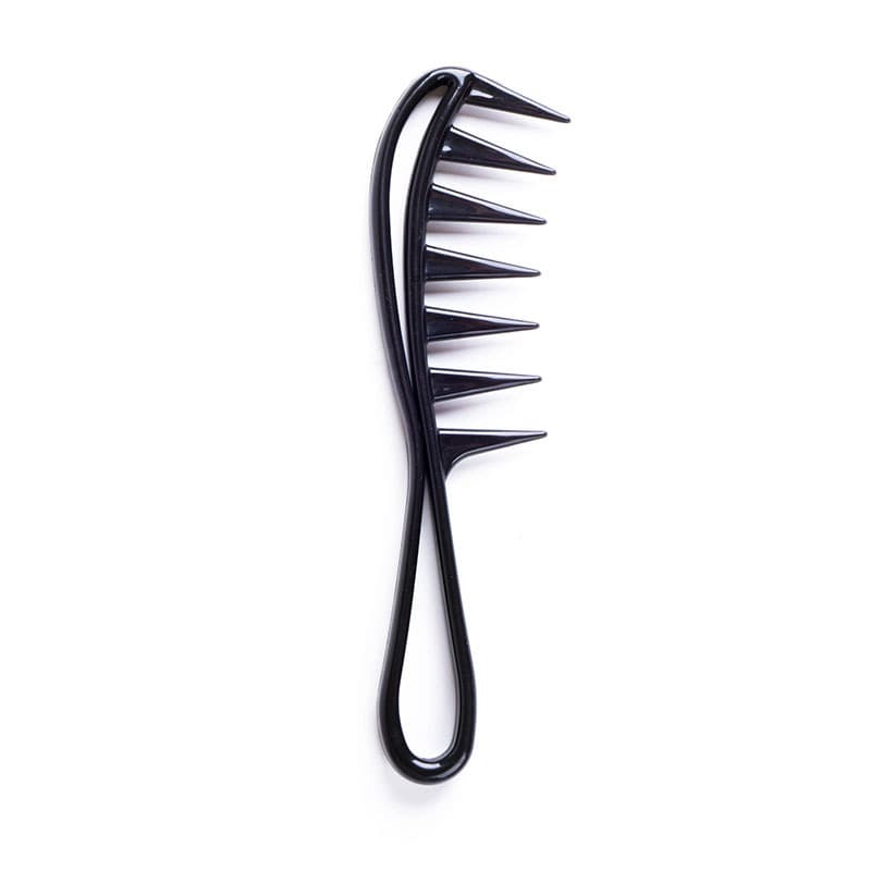 Wide Tooth Comb Large Teeth Hair Styling Comb for Men Black Massage Comb Plastic Cross-border Comb