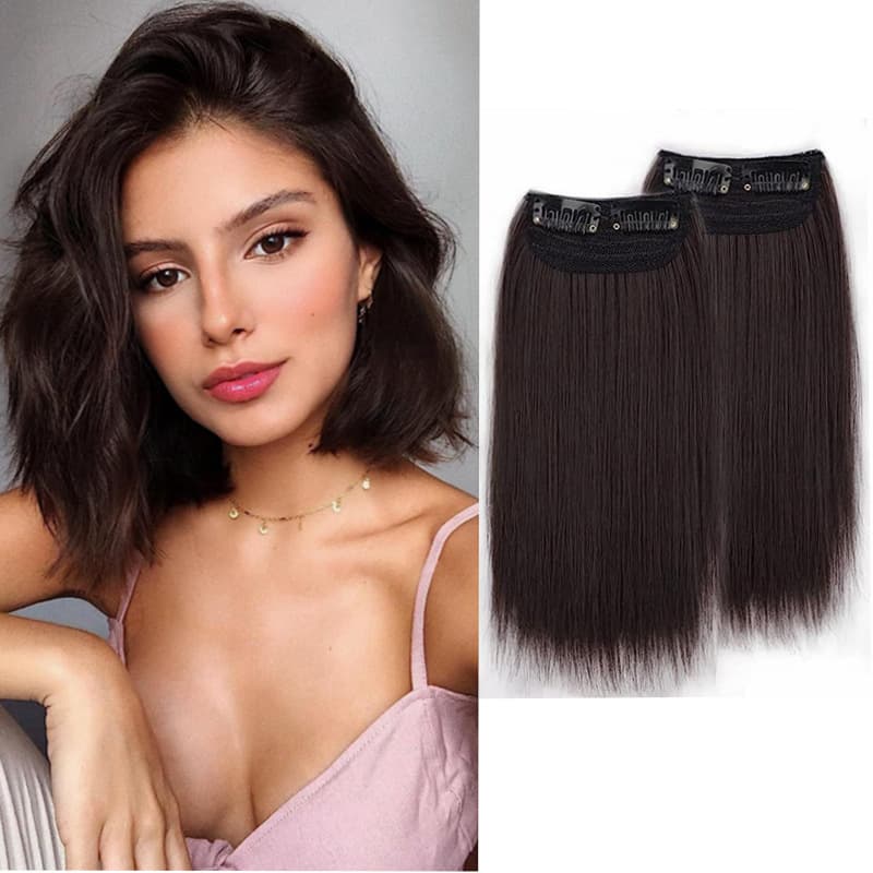 Foreign Trade Wig Pad Hair Piece Artificial Hair Female Extended Hair Pad One Piece Invisible Pad Hair Root Fluffy Wig Piece on Both Sides
