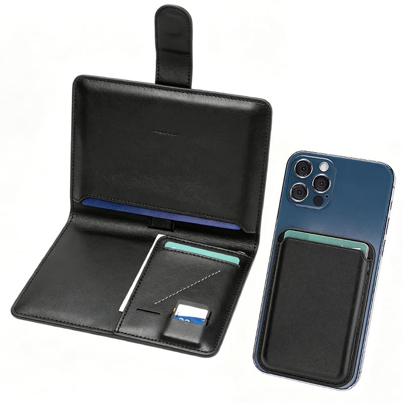 RFID shielding, anti-theft AirTag slot passport bag, detachable magnetic card holder, multi-card slot travel passport holder