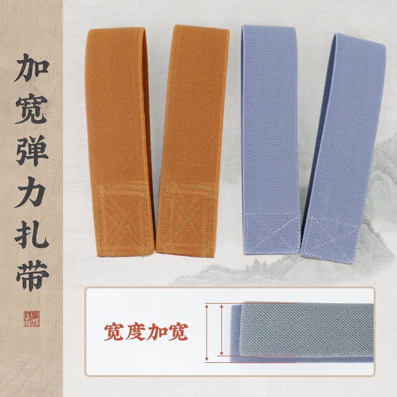 Monk socks, short coat, trousers, fixed leggings, widened male and female monks and monks' clothing, nylon elastic ties