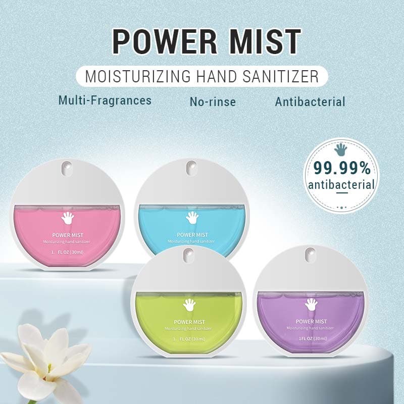 Cross-Border Refreshing Antibacterial Gentle Clean Round Spray, Portable Disinfectant Spray, Fragrance No-Rinse Hand Sanitizer