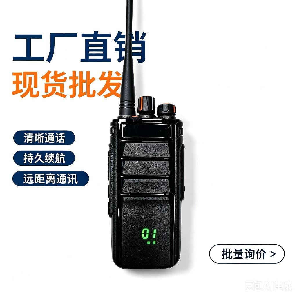 GP-528D Waterproof Walkie Talkie High Power One-Key Frequency Matching LED Display LCD Outdoor Digital Civilian