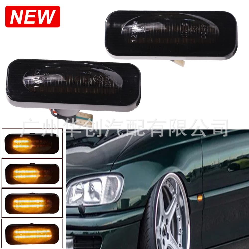 Compatible with 1994-2003 Opel Omega B Estate Wagon Fender Side Light Dynamic Flowing Side Marker Light