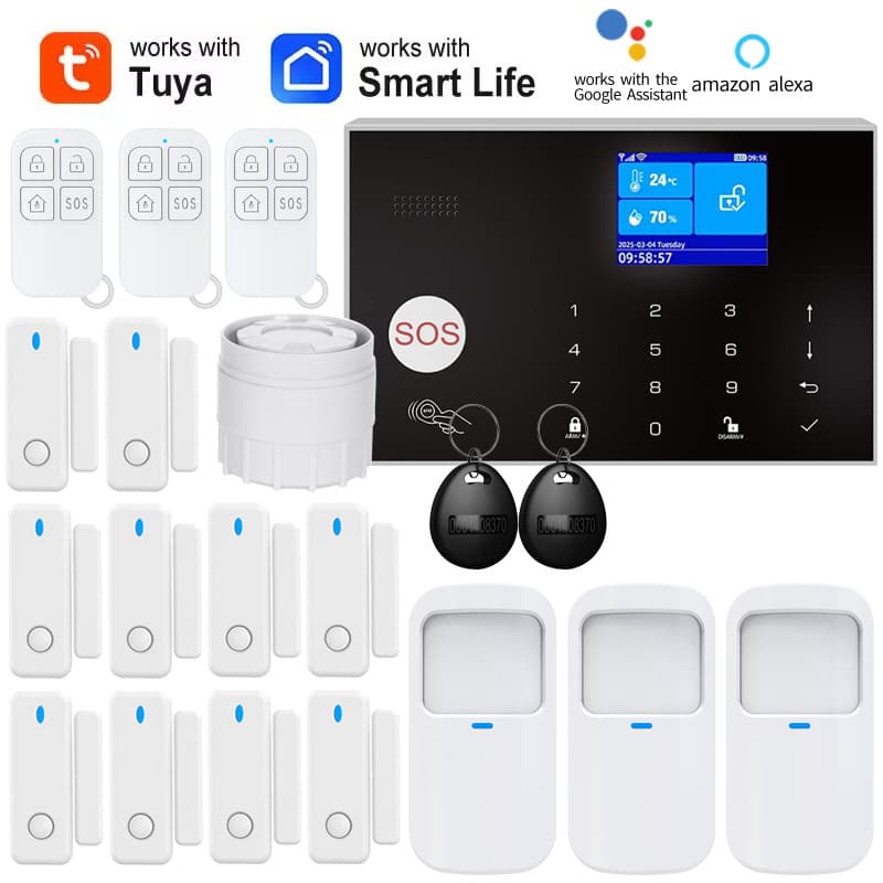 Cross-border e-commerce anti-theft alarm Tuya smart anti-theft alarm host wireless WIFI anti-theft alarm system