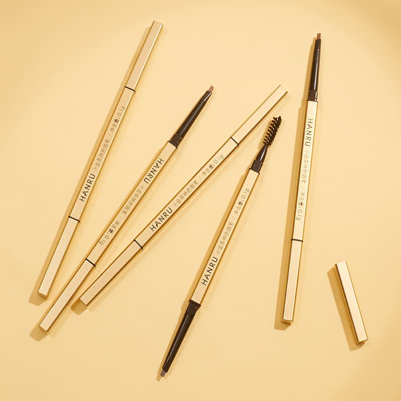 Ultra-Fine Dual-Ended Triangle Eyebrow Pencil Waterproof Sweat-Proof Long-Lasting Smudge-Proof Beginner-Friendly Korean Yu