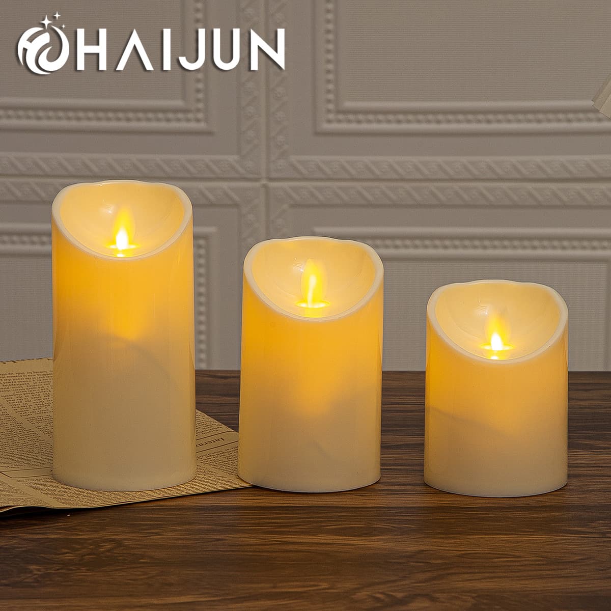 Wholesale cross-border plastic LED candle lights Christmas birthday romantic wedding decoration ornaments props electric candles