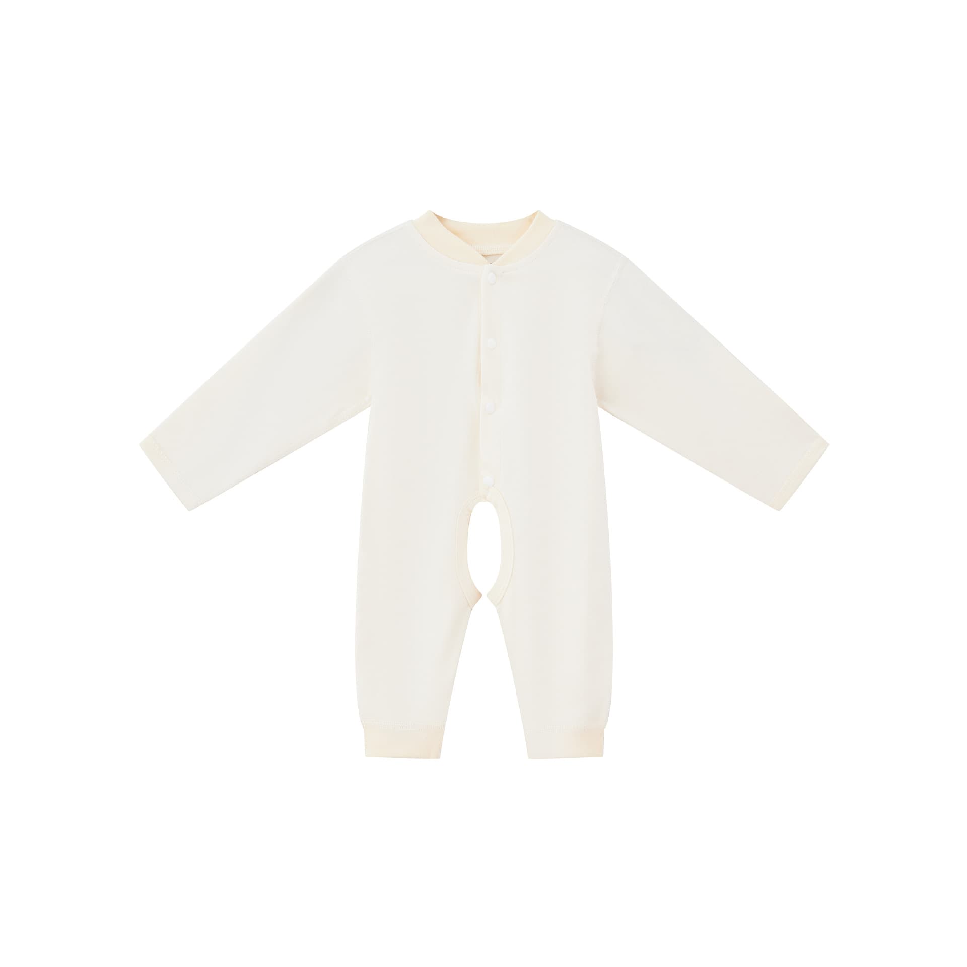 Baby Pajamas Button Romper Cotton Long-Sleeve Bodysuit Newborn Footed Crawling Suit One-Piece Versatile