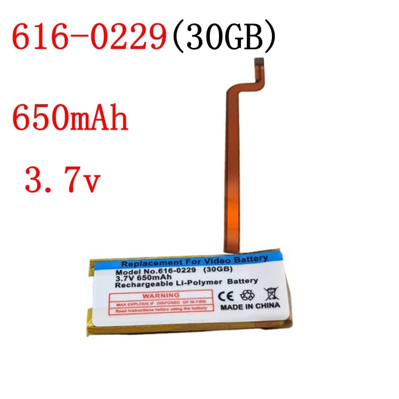 Applicable to Apple IPOD Classic6 7th generation model 30GB 80GB 160GB 616-0232 MP3 battery