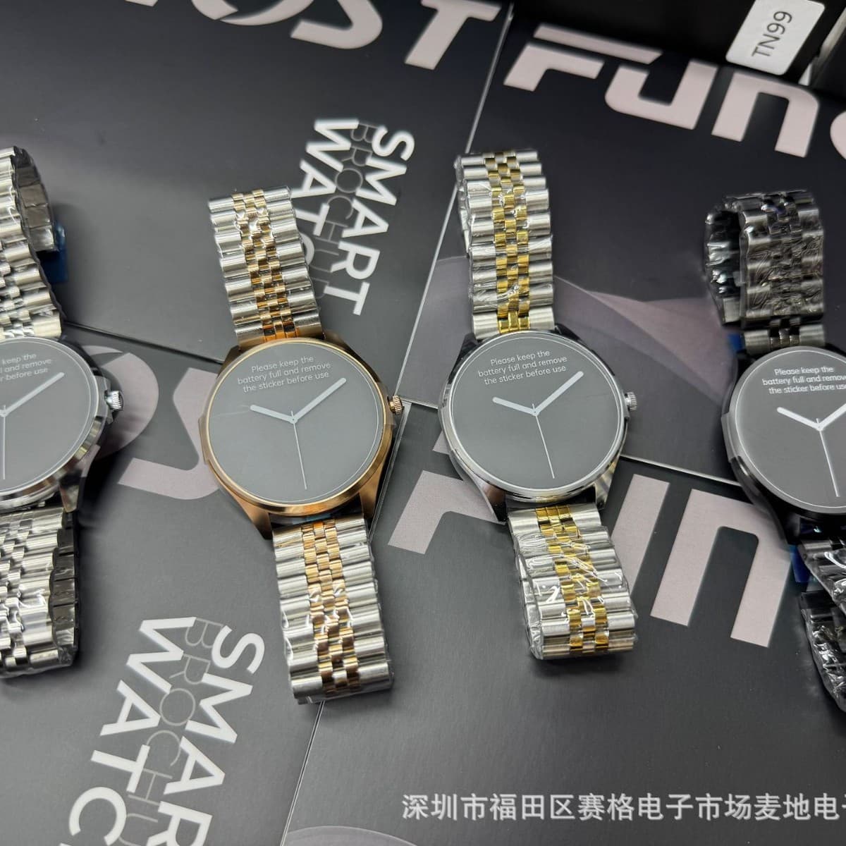 Huaqiang North Foreign Trade Explosions Private Model TN99 Bluetooth Call 1.43" AMLED 466*466 Display Vacuum Plating