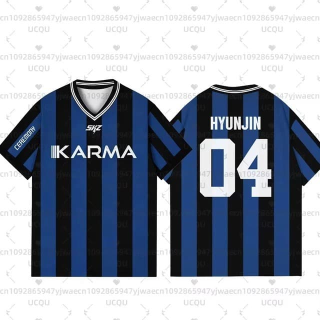 Stray Kids 'KARMA' Album Merchandise 3D Digital Print Fan Support Jersey Short Sleeve T-Shirt for Women