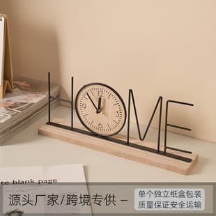 Nordic Creative TV Cabinet Pendulum Clock, Home Bedroom Desk Clock, Wine Cabinet Entryway Decoration, Tabletop Clock Ornament
