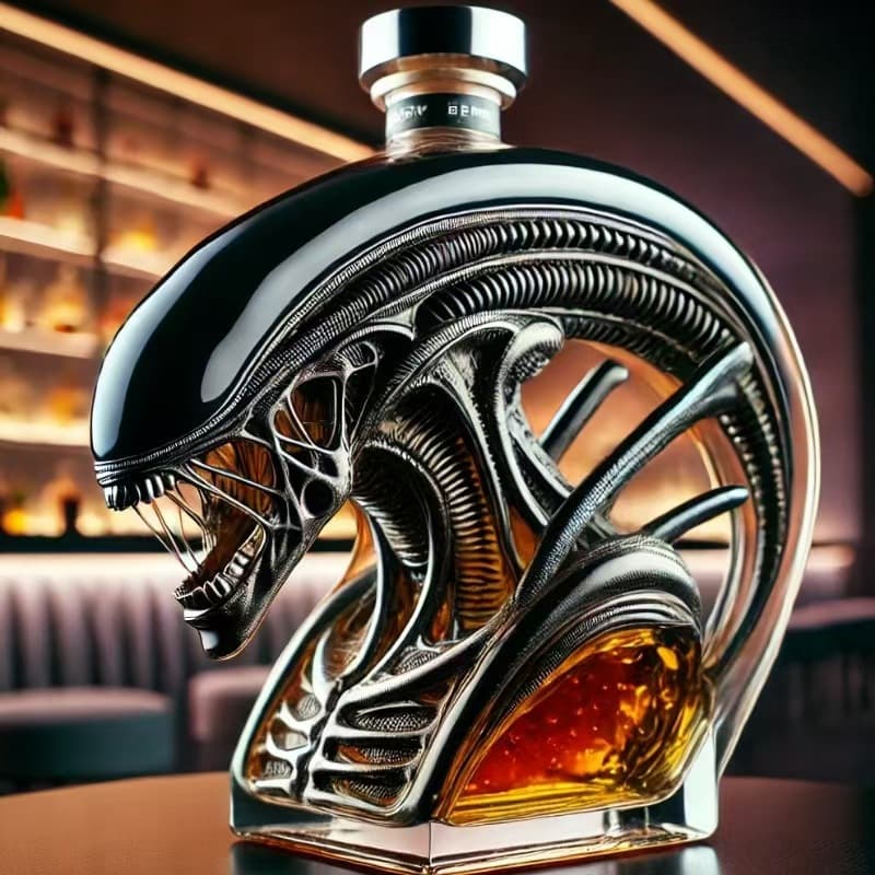 Cross-border creative red wine, whiskey, vodka empty bottles, large capacity, irregularly shaped, sealed for brewing wine