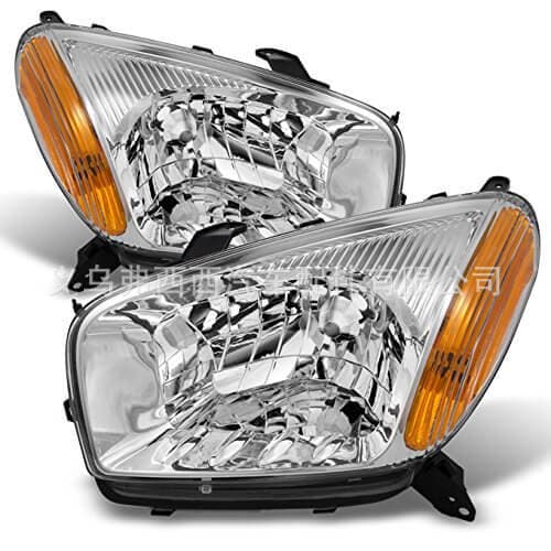 Direct delivery from cross-border hot-selling manufacturers for Toyota RAV4 2001-2003 headlights with white background and yellow film headlights