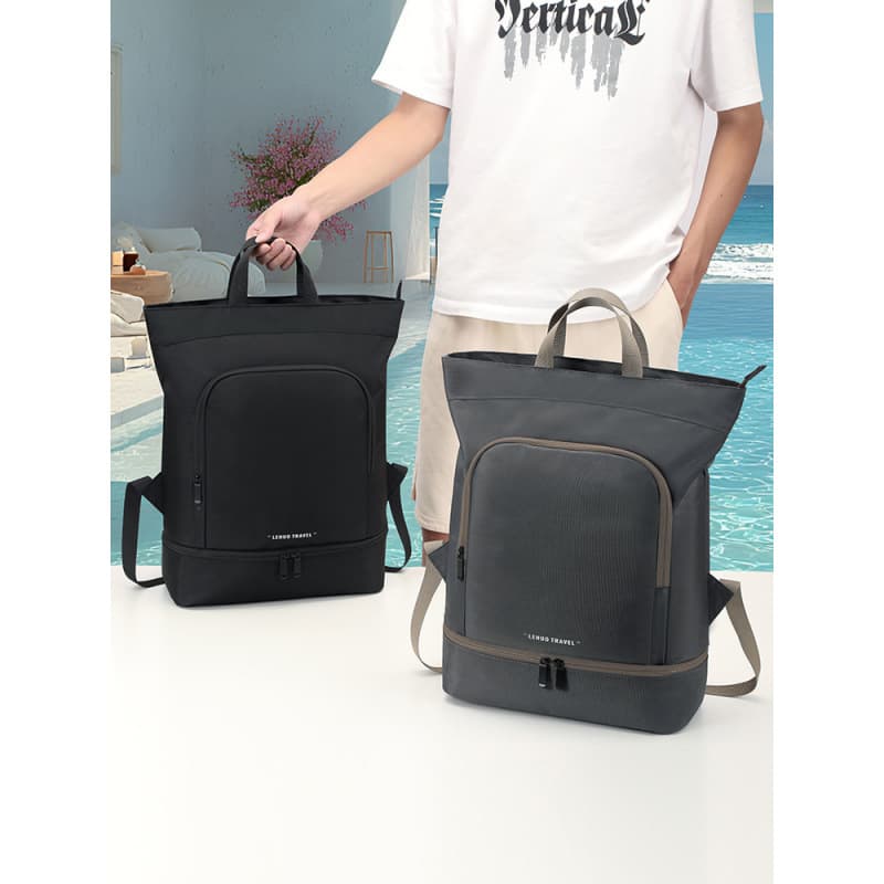 Swim Gym Bag Men's Wet and Dry Separation Backpack Sports Equipment Women's Large Capacity Beach Waterproof Storage Bag