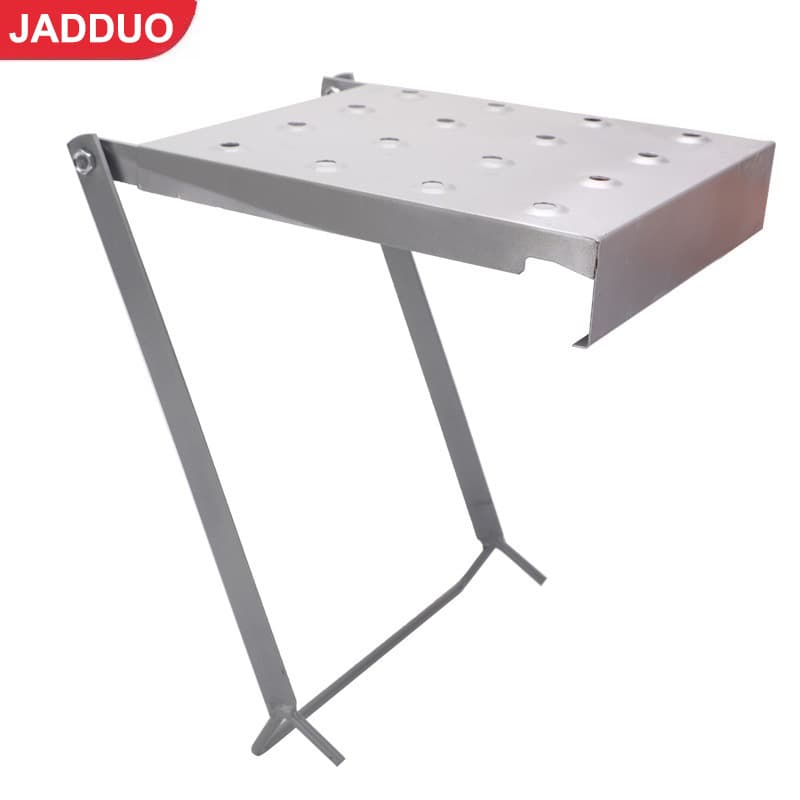 Customized labeling telescopic ladder accessories, iron small platform, A-frame household multi-purpose folding ladder, multi-functional storage rack