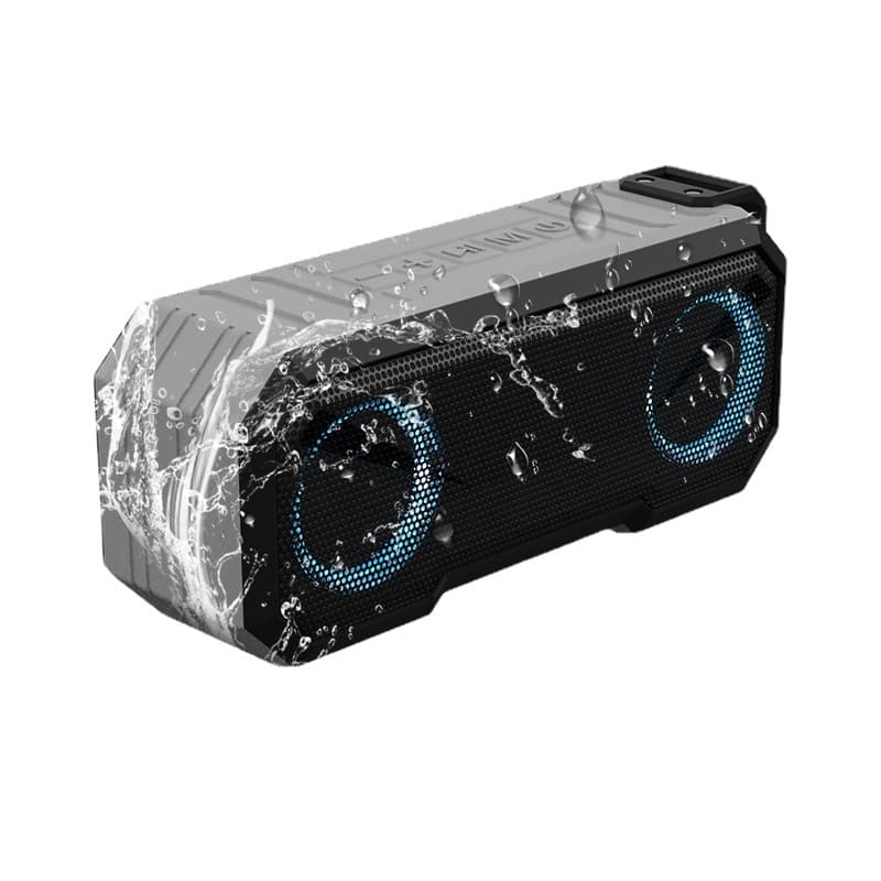 New Outdoor Bluetooth Speaker IPX7 Waterproof Colorful Lighting with Power Bank Dual Speakers Wireless Sound System