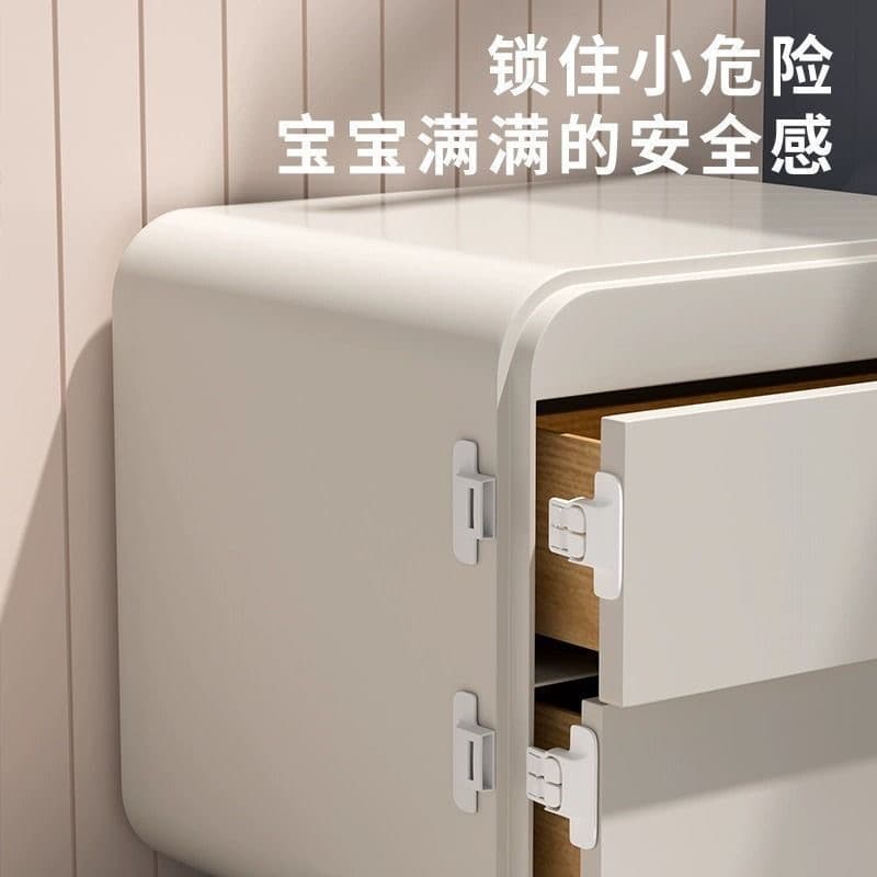Universal No-Drill Refrigerator Door Closer Safety Latch Auto Lock for Loose Doors, Baby-Proof Opener
