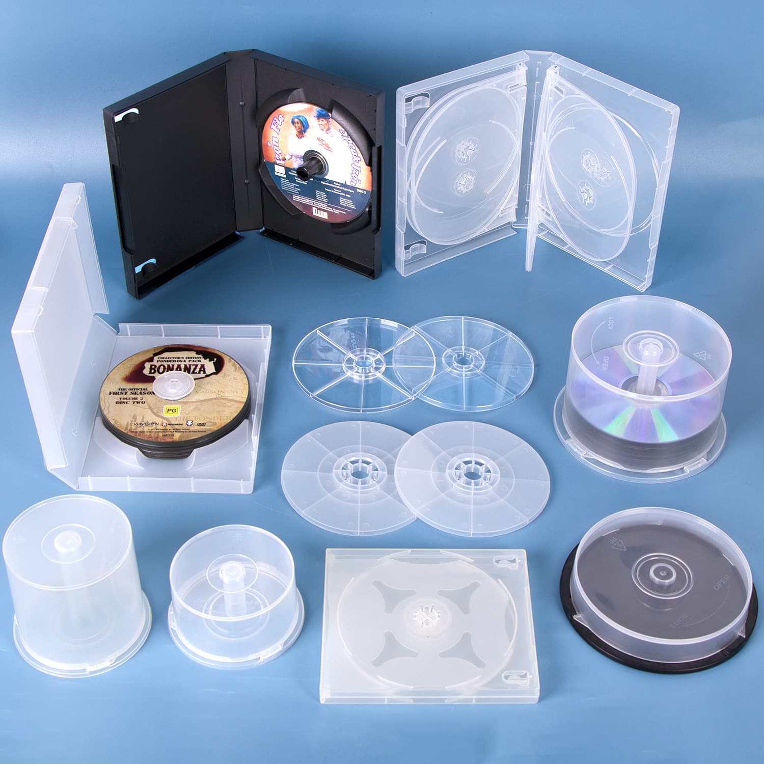 CD pouch, CD core, disc pudding barrel custom 35mm 12-disc TV series DVD case, 24-piece plastic disc case