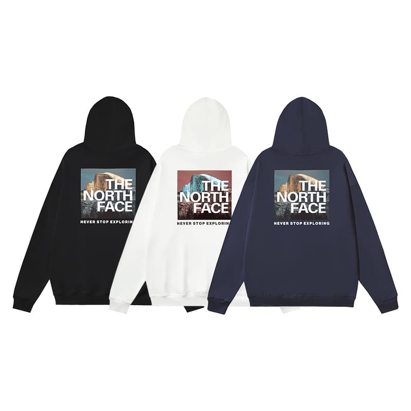 The North Face Street Style Hooded Cotton Sweatshirt, New Fall/Winter Unisex Classic High-Quality Loose Fit