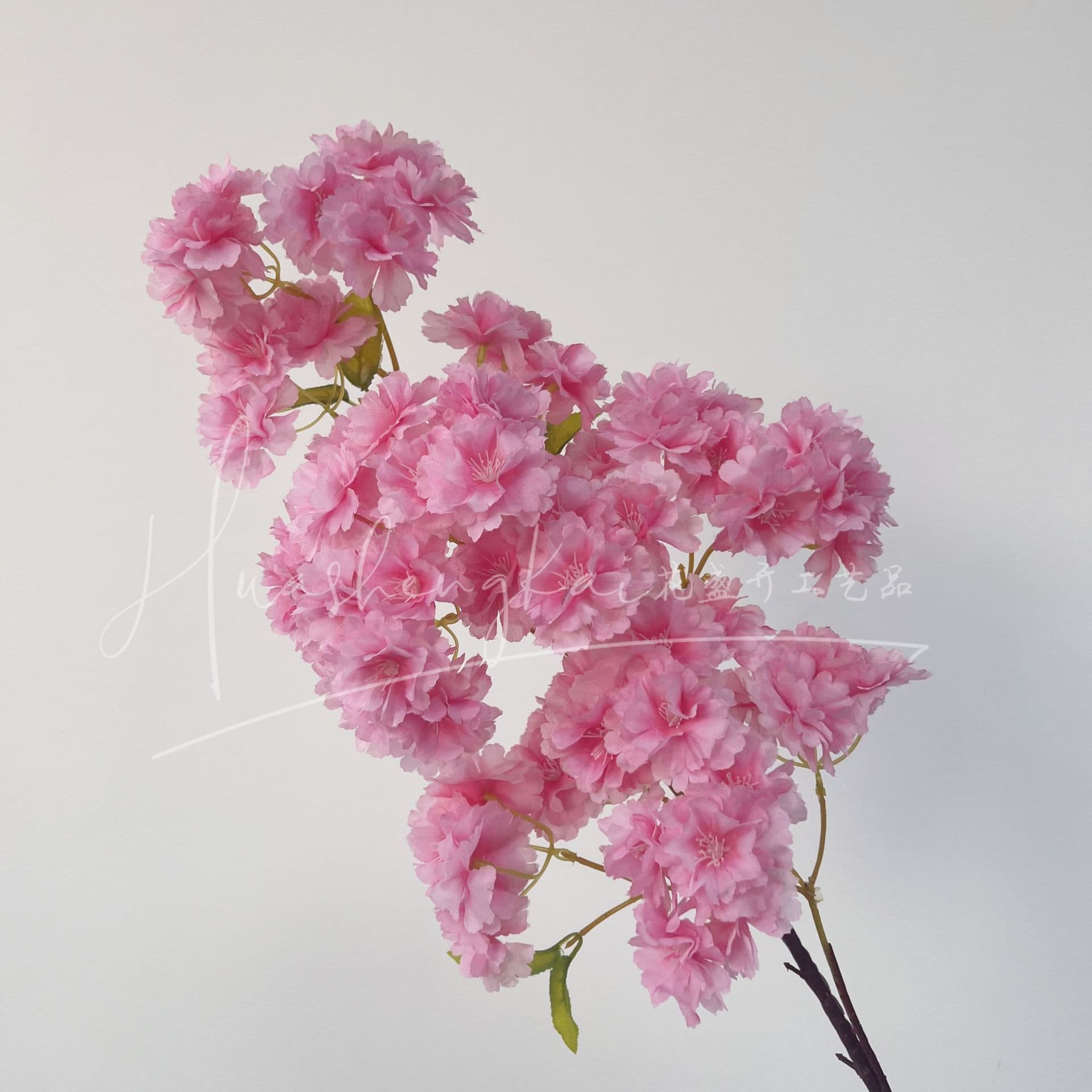 Artificial Cherry Blossom Colorful Cherry Blossom Artificial Flowers Wedding 3-Layer Dense Ceiling Hotel Hanging Cherry Blossom Branches Engineering Landscaping