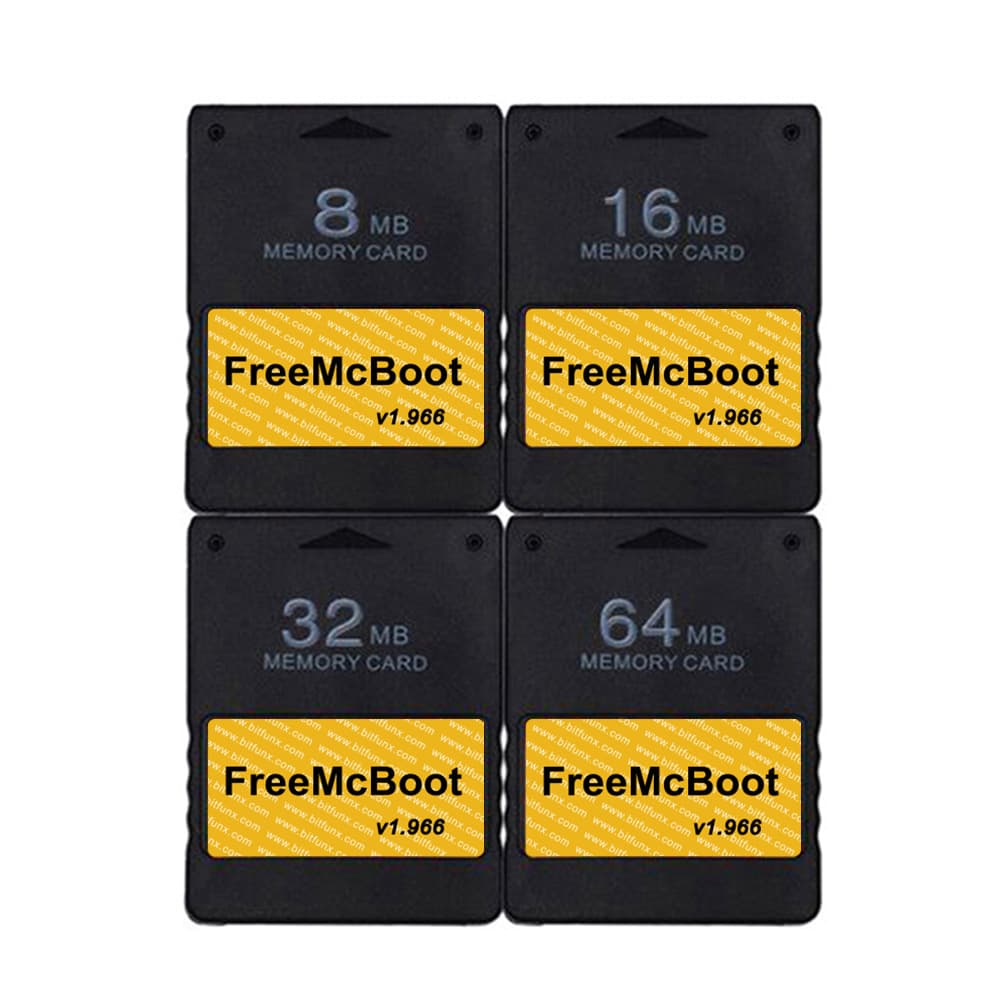 PS2 Memory Card 8MB/16MB/32MB/64MB/ FMCB Memory Card Free MCboot v1.966