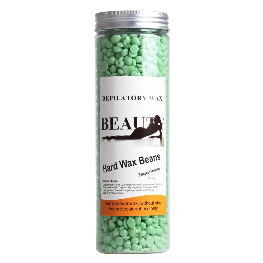 A3 Solid Hard Wax Beans 400g Hot Wax Beans for Hair Removal, 10 Colors, Skin Nourishing, Chamomile