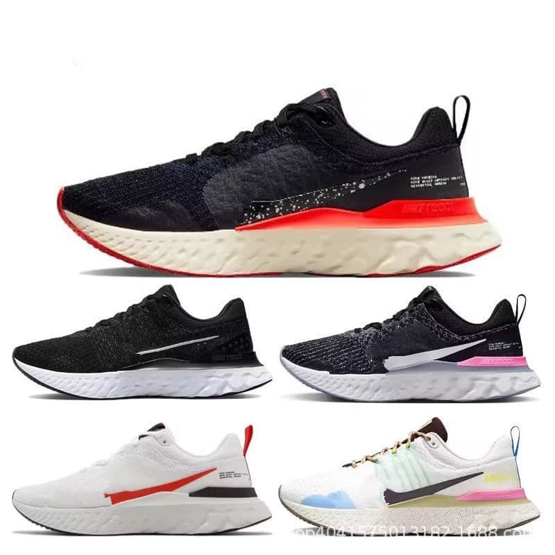 Men's Shoes React Infinity Run Flyknit 3 New Black Red Women's Shoes Casual Running Shoes