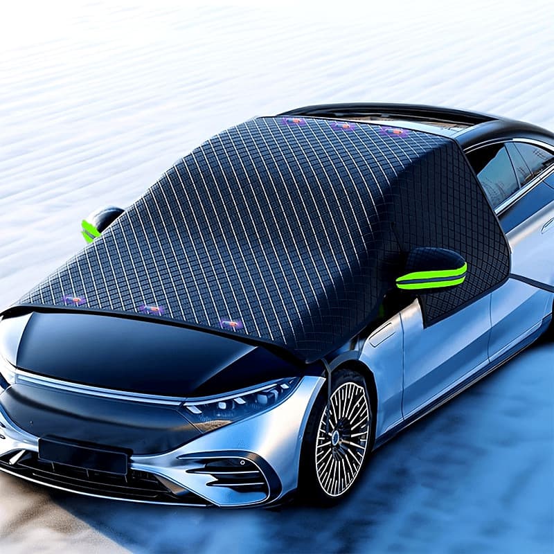 Cross-Border Car Snow Shield, Front Windshield Snow Protection, Car Sunshade, Anti-Cold Thickened Car Cover Wholesale