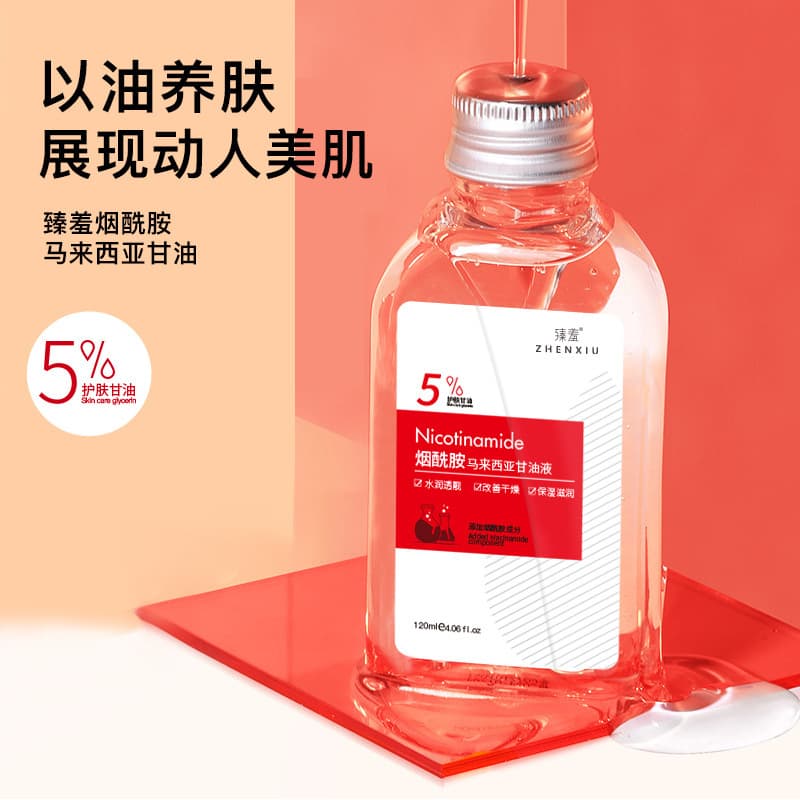 Zhenxiu Niacinamide Malaysia Glycerin Facial Moisturizing and Hydrating Skin Care Toner Manufacturer Wholesale