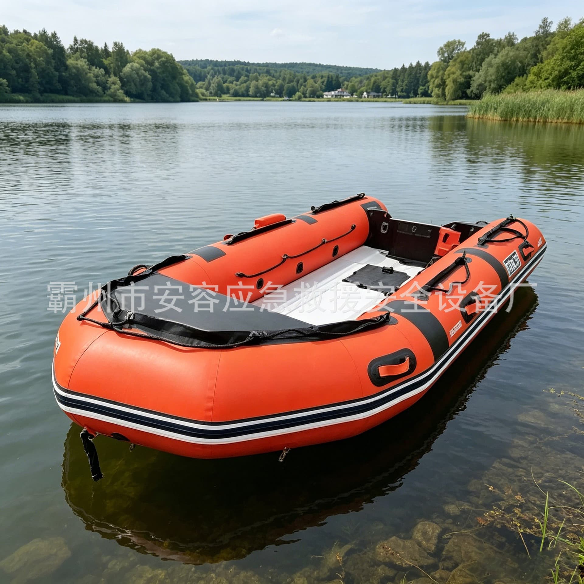 Flood Rescue Assault Boat Anti-Tear M Bottom Inflatable Rubber Boat Fire Emergency Rescue Wear-Resistant Inflatable Boat