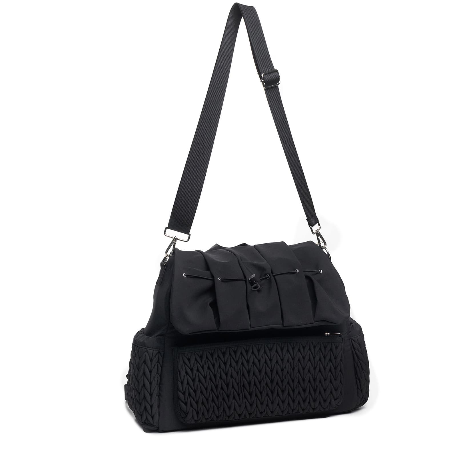 Quilted Double-Shoulder Diaper Bag, Large Capacity, Stylish Handbag/Shoulder Bag for Moms, Insulated, Waterproof, for Outdoor Travel